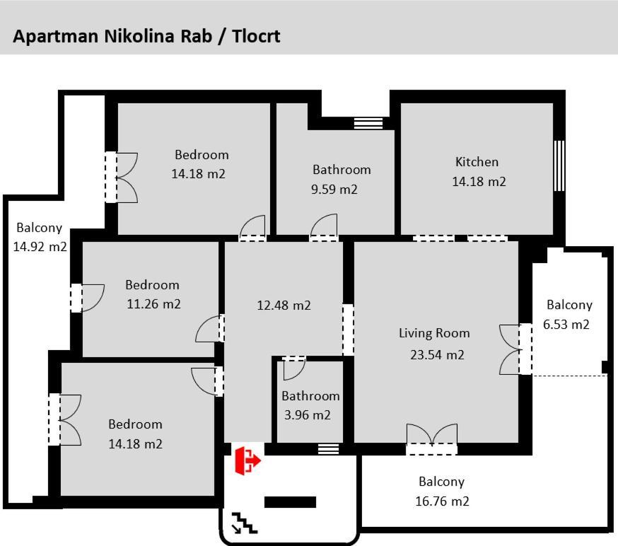 Nikolina Rab Apartments Rab Town Luaran gambar